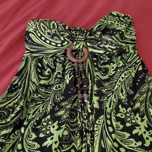 St thomas halter dress 2 of them. The other in orange and black